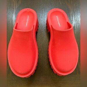 Jeffrey Campbell women’s slip on shoes red brand new